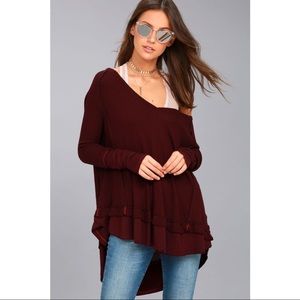 Free People Laguna Burgundy Thermal